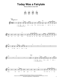 Today Was A Fairytale von Taylor Swift (Download) 