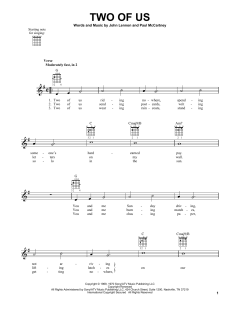Two Of Us von The Beatles (Download) 