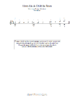 Unto Us A Boy Is Born von Traditional (Download) 