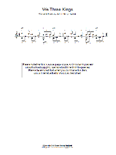 We Three Kings Of Orient Are von Jr., John H. Hopkins (Download) 