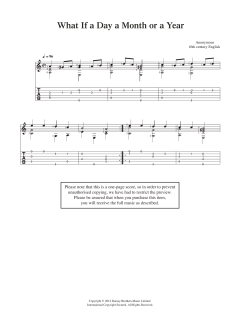 What If A Day A Month Or A Year von Anonymous (Download) 