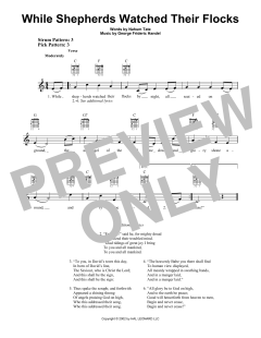 While Shepherds Watched Their Flocks von Georg Friedrich Händel (Download) 