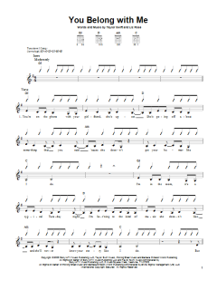 You Belong With Me von Taylor Swift (Download) 