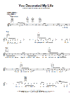 You Decorated My Life von Kenny Rogers (Download) 