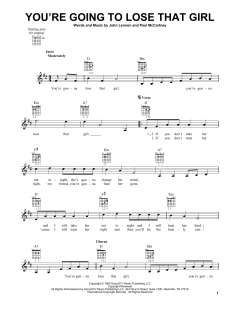 You're Going To Lose That Girl von The Beatles (Download) 