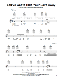 You've Got To Hide Your Love Away von The Beatles (Download) 