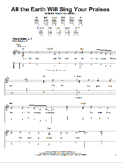 All The Earth Will Sing Your Praises von Paul Baloche (Download) 