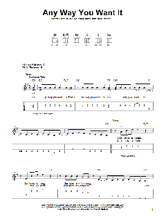 Any Way You Want It von Journey (Download) 