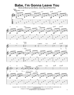 Babe, I'm Gonna Leave You von Led Zeppelin (Download) 