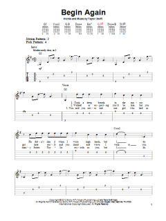 Begin Again von Taylor Swift (Download) 