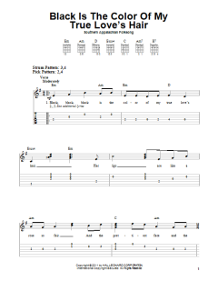 Black Is the Color of My True Love's Hair von Southern Appalachian Folk Song (Download) 