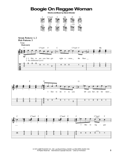 Boogie On Reggae Woman von Stevie Wonder (Download) 