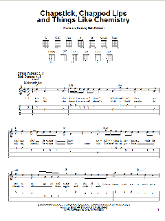 Chapstick, Chapped Lips And Things Like Chemistry von Relient K (Download) 
