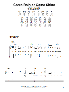 Come Rain Or Come Shine von Harold Arlen (Download) 