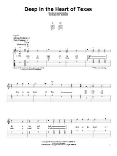 Deep In The Heart Of Texas von Don Swander (Download) 