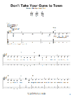 Don't Take Your Guns To Town von Johnny Cash (Download) 