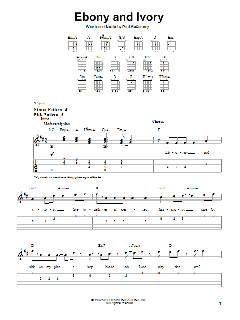 Ebony And Ivory von Stevie Wonder (Download) 