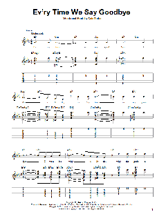 Ev'ry Time We Say Goodbye von Cole Porter (Download) 