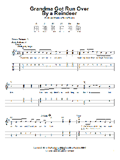 Grandma Got Run Over By A Reindeer von Randy Brooks (Download) 