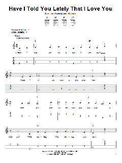 Have I Told You Lately That I Love You von Gene Autry (Download) 