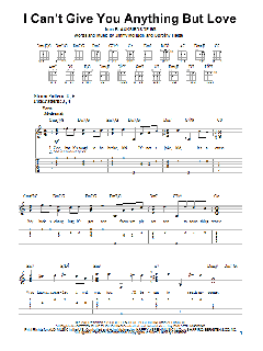 I Can't Give You Anything But Love von Dorothy Fields (Download) 