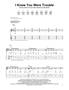 I Knew You Were Trouble von Taylor Swift (Download) 