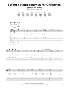 I Want A Hippopotamus For Christmas von John Rox (Download) 