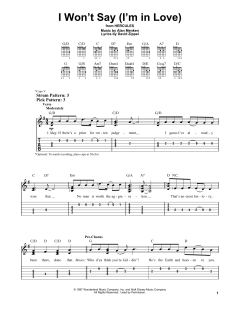 I Won't Say von Alan Menken (Download) 