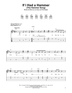 If I Had A Hammer von Peter, Paul & Mary (Download) 