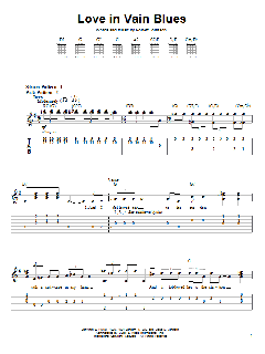 Love In Vain Blues von Robert Johnson (Download) 