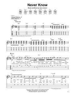 Never Know von Jack Johnson (Download) 