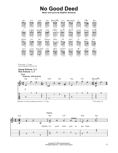 No Good Deed von Stephen Schwartz (Download) 