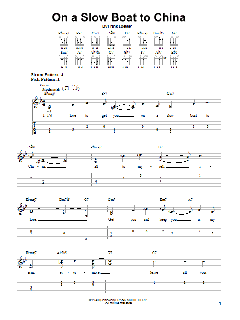 On A Slow Boat To China von Frank Loesser (Download) 