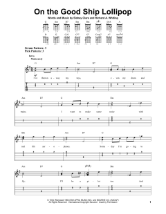 On The Good Ship Lollipop von Richard A. Whiting (Download) 