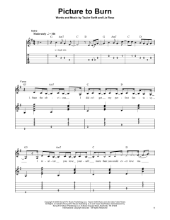 Picture To Burn von Taylor Swift (Download) 