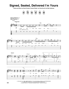 Signed, Sealed, Delivered I'm Yours von Stevie Wonder (Download) 