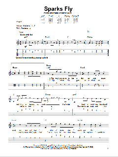 Sparks Fly von Taylor Swift (Download) 