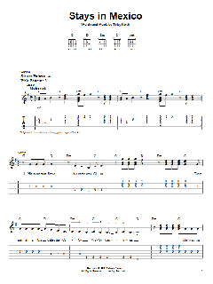 Stays In Mexico von Toby Keith (Download) 