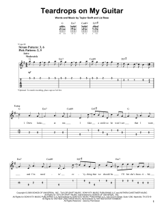 Teardrops On My Guitar von Taylor Swift (Download) 