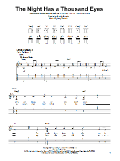 The Night Has A Thousand Eyes von Buddy Bernier (Download) 