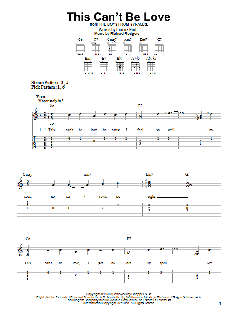 This Can't Be Love von Richard Rodgers (Download) 