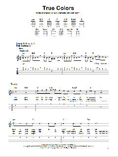 True Colors von Cyndi Lauper (Download) 