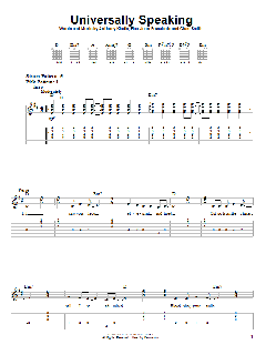 Universally Speaking von Red Hot Chili Peppers (Download) 