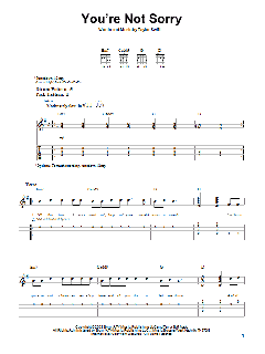 You're Not Sorry von Taylor Swift (Download) 