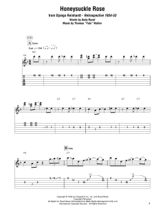 Honeysuckle Rose von Django Reinhardt (Download) 