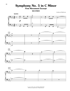 Symphony No. 5 In C Minor, First Movement Excerpt von Ludwig van Beethoven (Download) 