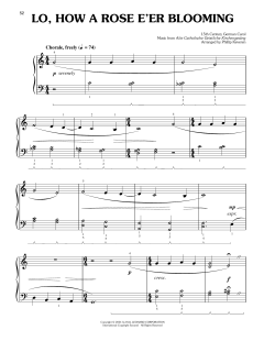 Lo, How A Rose E'er Blooming von Theodore Baker (Download) 