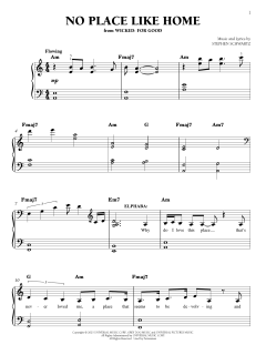 No Place Like Home von Stephen Schwartz (Download) 