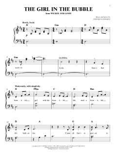 The Girl In The Bubble von Stephen Schwartz (Download) 