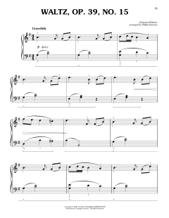 Waltz, Op. 39 von Johannes Brahms (Download) 